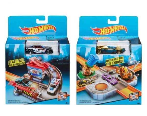 Hot Wheels set of obstacles in the way (2 types)